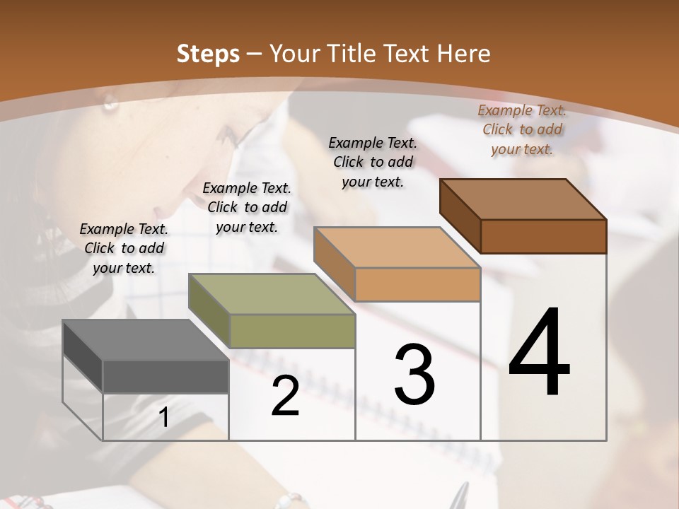 Group Of Students At The Library Studying PowerPoint Template