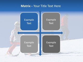 Happy Skiing Family PowerPoint Template