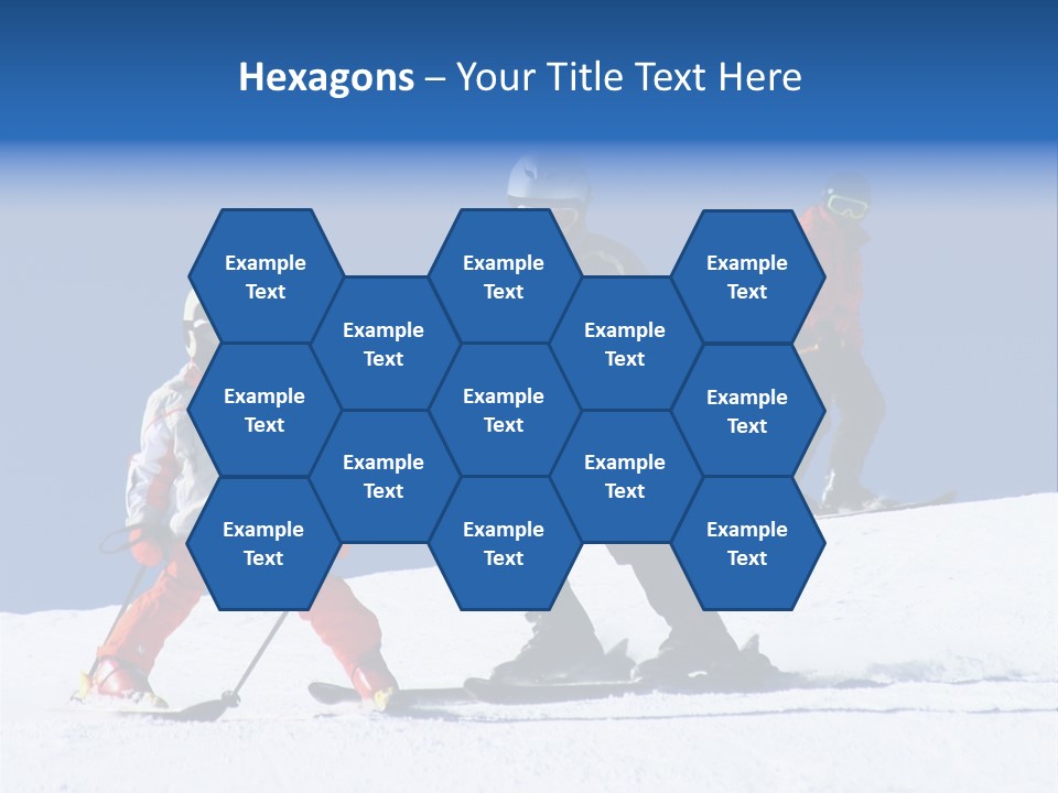 Happy Skiing Family PowerPoint Template