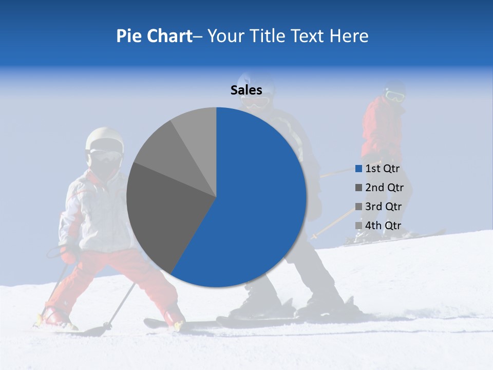 Happy Skiing Family PowerPoint Template