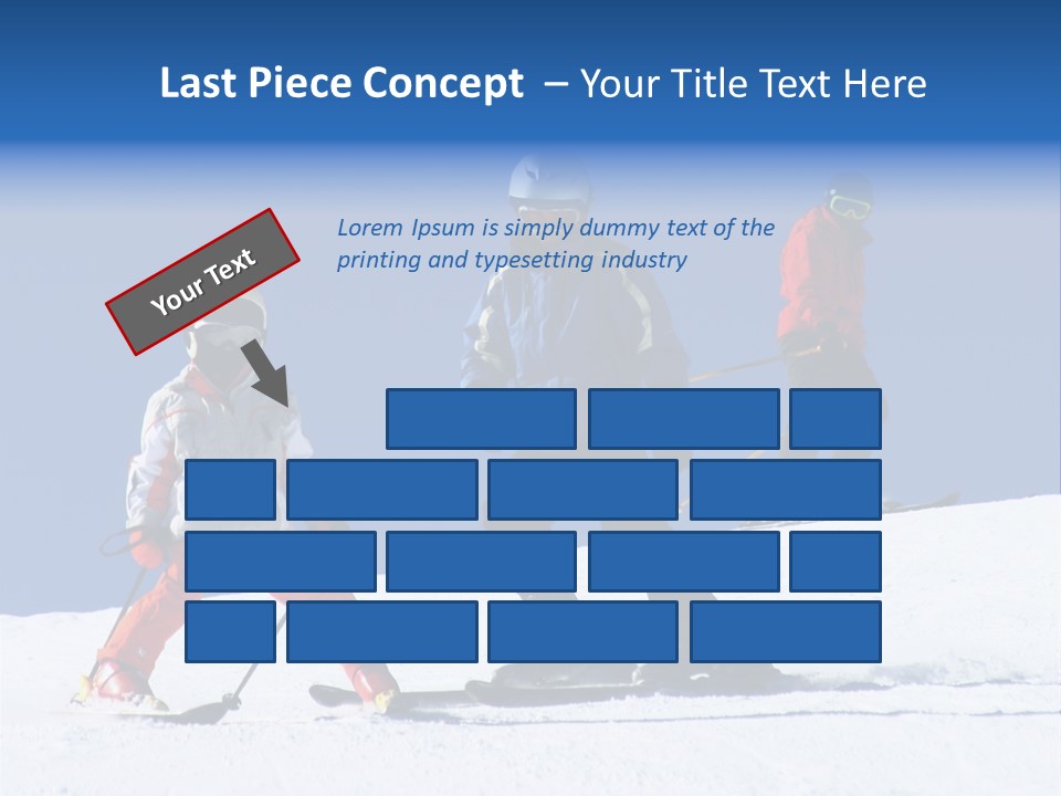 Happy Skiing Family PowerPoint Template