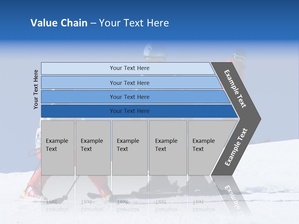 Happy Skiing Family PowerPoint Template