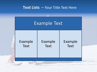 Happy Skiing Family PowerPoint Template