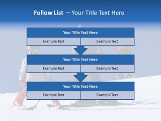 Happy Skiing Family PowerPoint Template