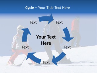 Happy Skiing Family PowerPoint Template