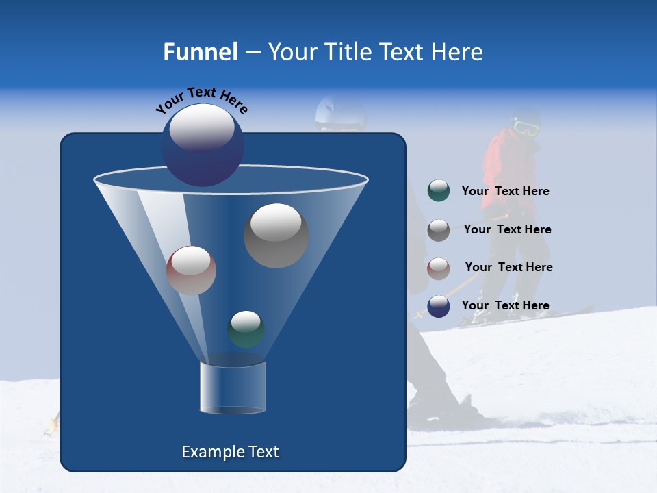 Happy Skiing Family PowerPoint Template