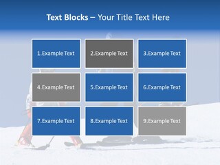 Happy Skiing Family PowerPoint Template