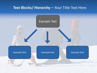 Happy Skiing Family PowerPoint Template