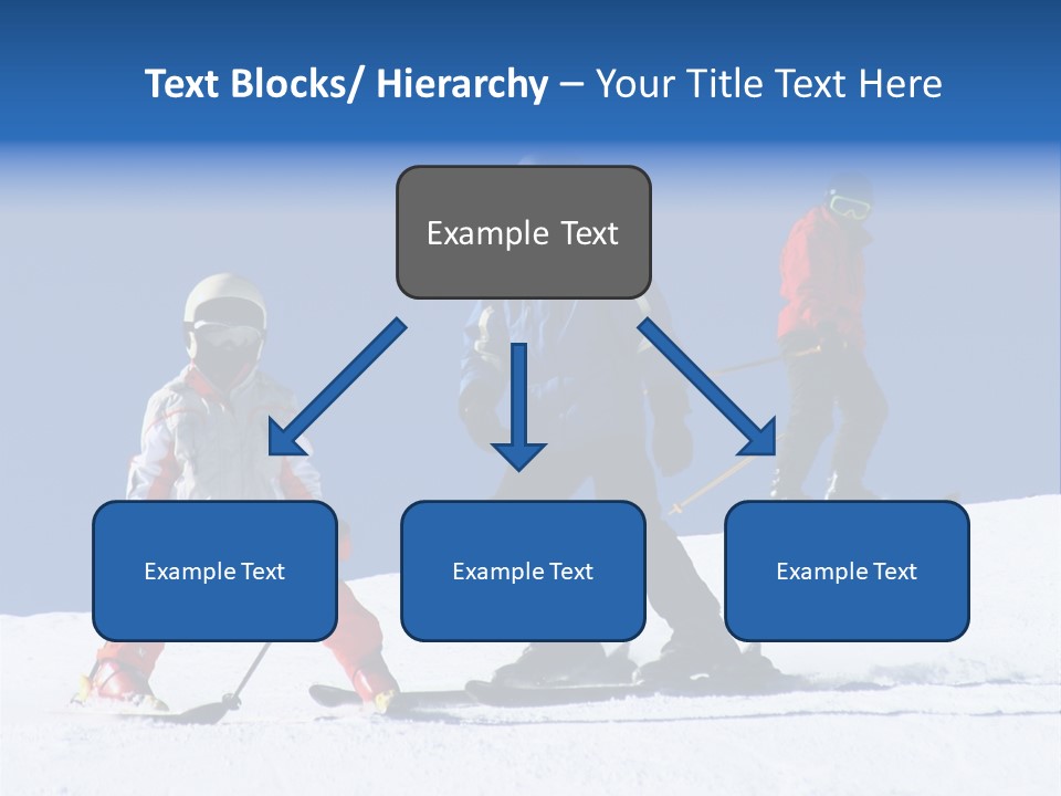 Happy Skiing Family PowerPoint Template