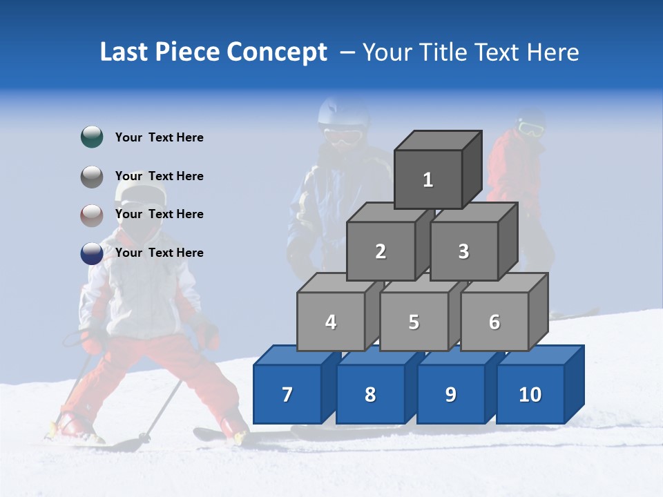 Happy Skiing Family PowerPoint Template