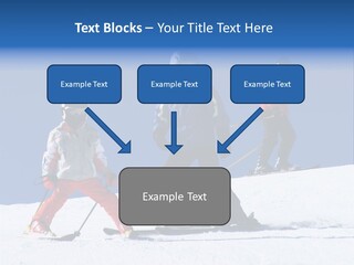 Happy Skiing Family PowerPoint Template