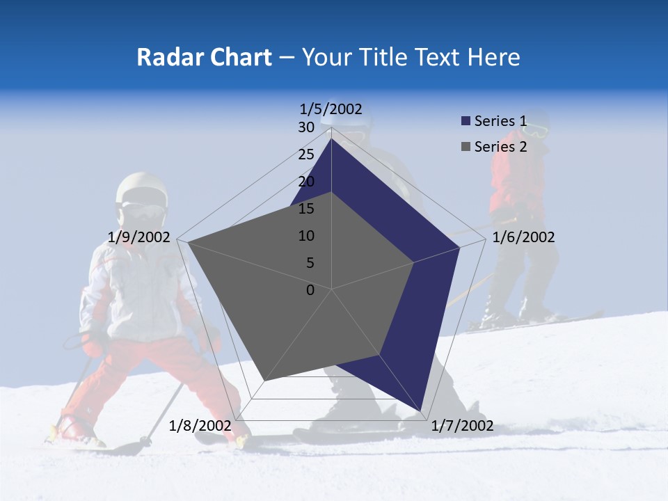 Happy Skiing Family PowerPoint Template
