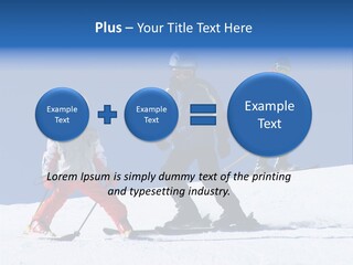 Happy Skiing Family PowerPoint Template