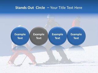 Happy Skiing Family PowerPoint Template