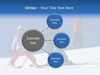 Happy Skiing Family PowerPoint Template