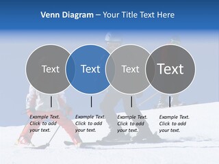Happy Skiing Family PowerPoint Template