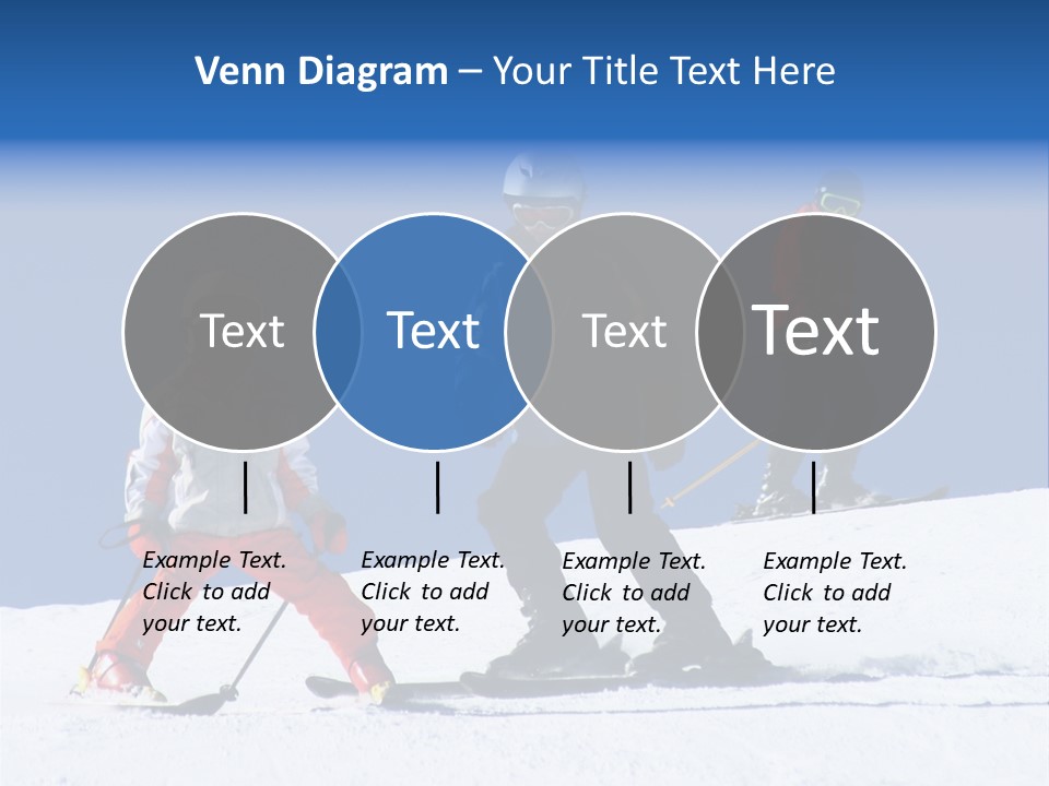 Happy Skiing Family PowerPoint Template