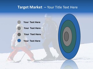 Happy Skiing Family PowerPoint Template