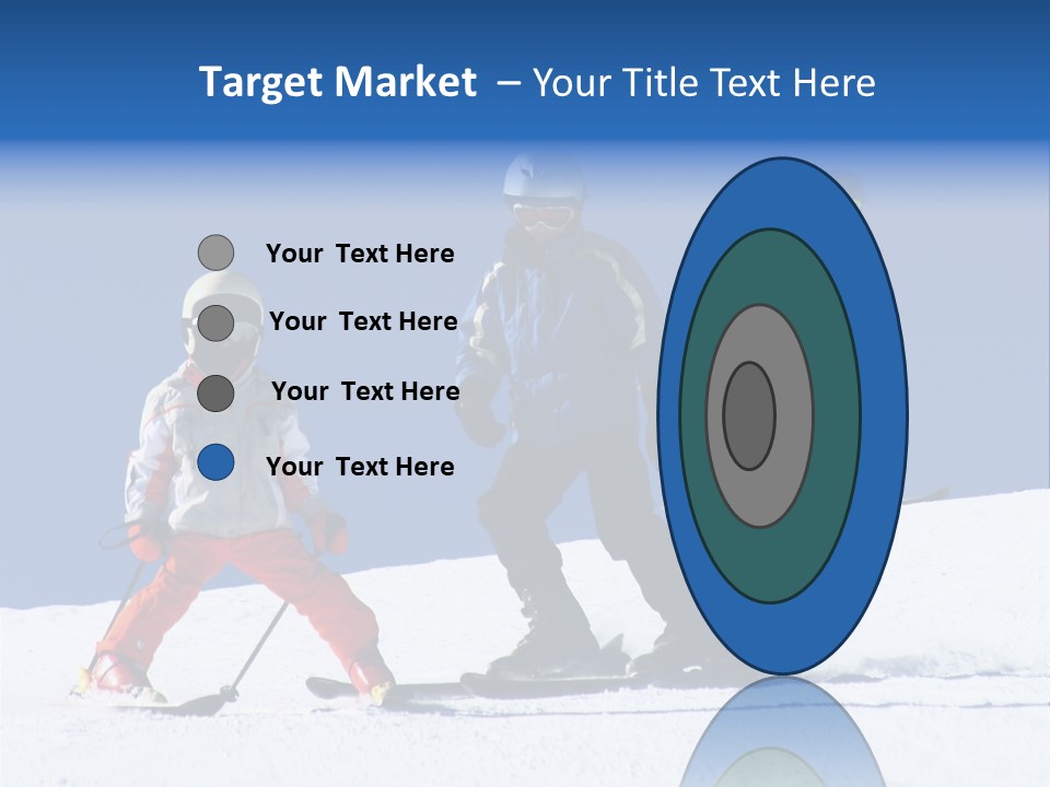 Happy Skiing Family PowerPoint Template