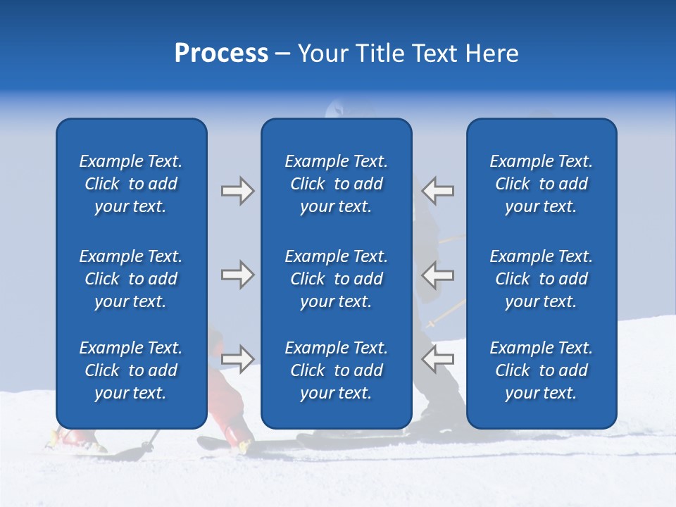 Happy Skiing Family PowerPoint Template