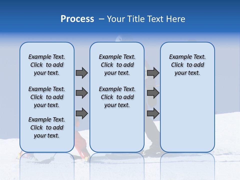 Happy Skiing Family PowerPoint Template