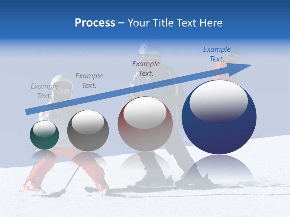 Happy Skiing Family PowerPoint Template