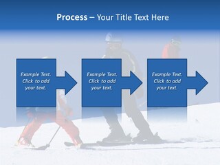 Happy Skiing Family PowerPoint Template