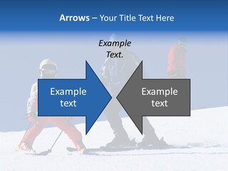 Happy Skiing Family PowerPoint Template