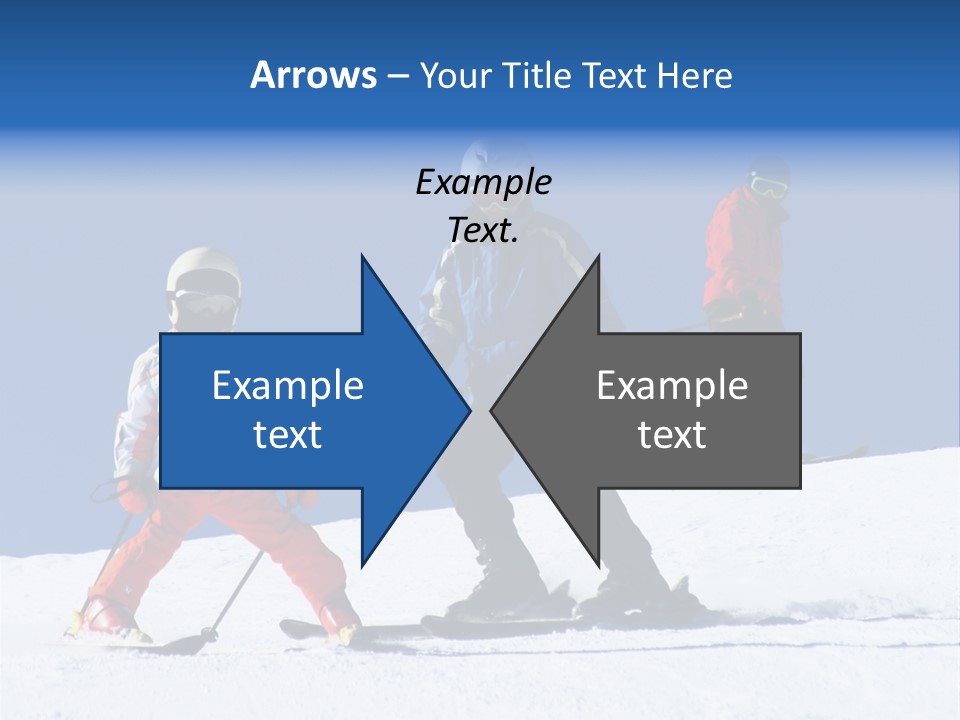 Happy Skiing Family PowerPoint Template