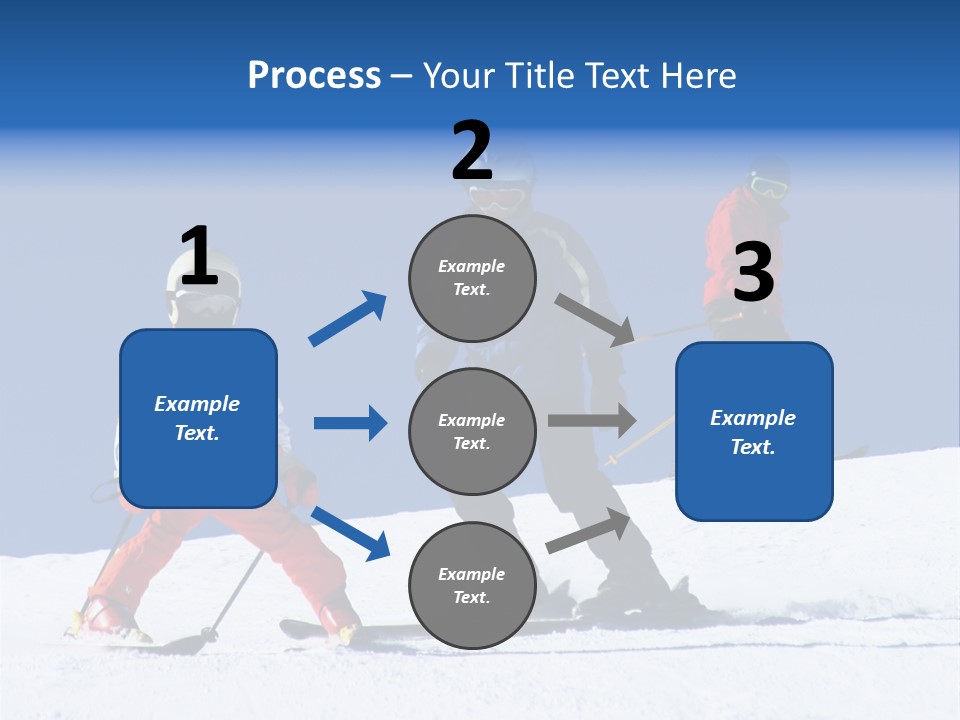 Happy Skiing Family PowerPoint Template
