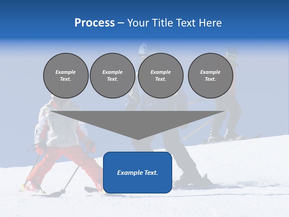 Happy Skiing Family PowerPoint Template