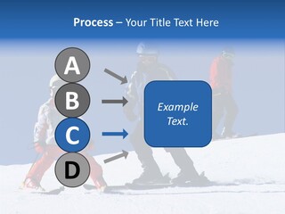 Happy Skiing Family PowerPoint Template