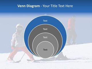 Happy Skiing Family PowerPoint Template