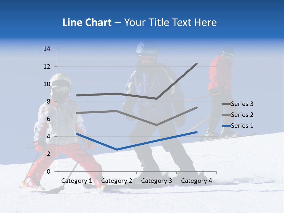 Happy Skiing Family PowerPoint Template