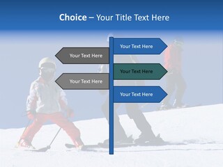 Happy Skiing Family PowerPoint Template