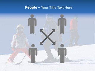 Happy Skiing Family PowerPoint Template
