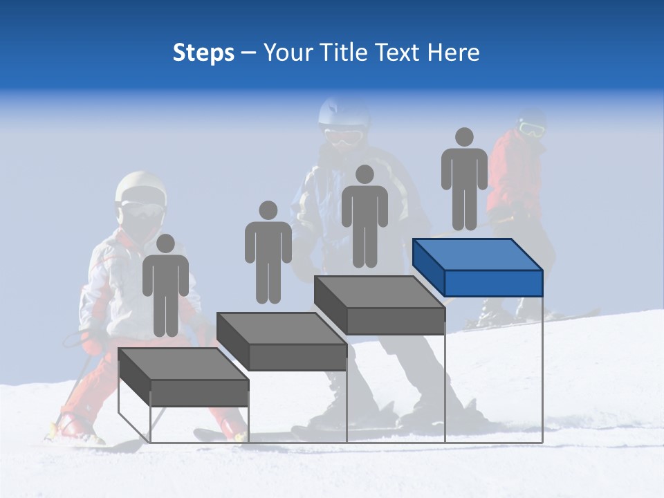 Happy Skiing Family PowerPoint Template