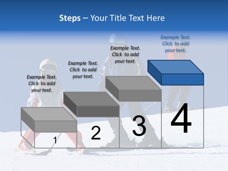 Happy Skiing Family PowerPoint Template