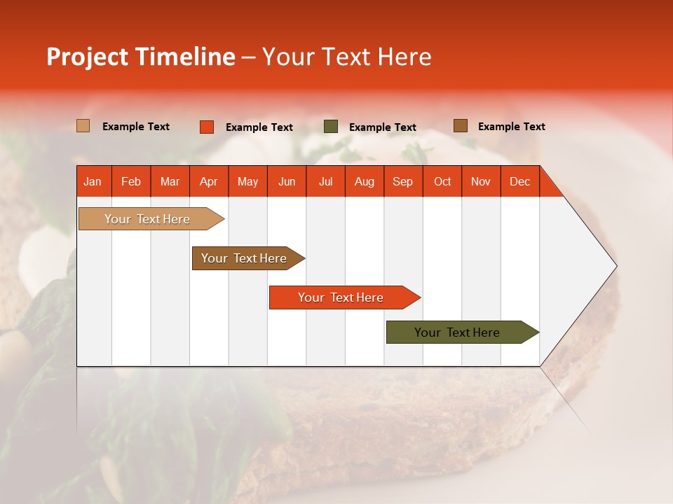 Poached Egg Breakfast With Blanched Spinach And Pine Nuts With Mushrooms And Shallots. PowerPoint Template