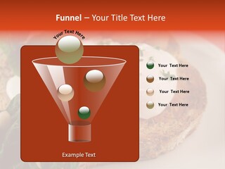 Poached Egg Breakfast With Blanched Spinach And Pine Nuts With Mushrooms And Shallots. PowerPoint Template