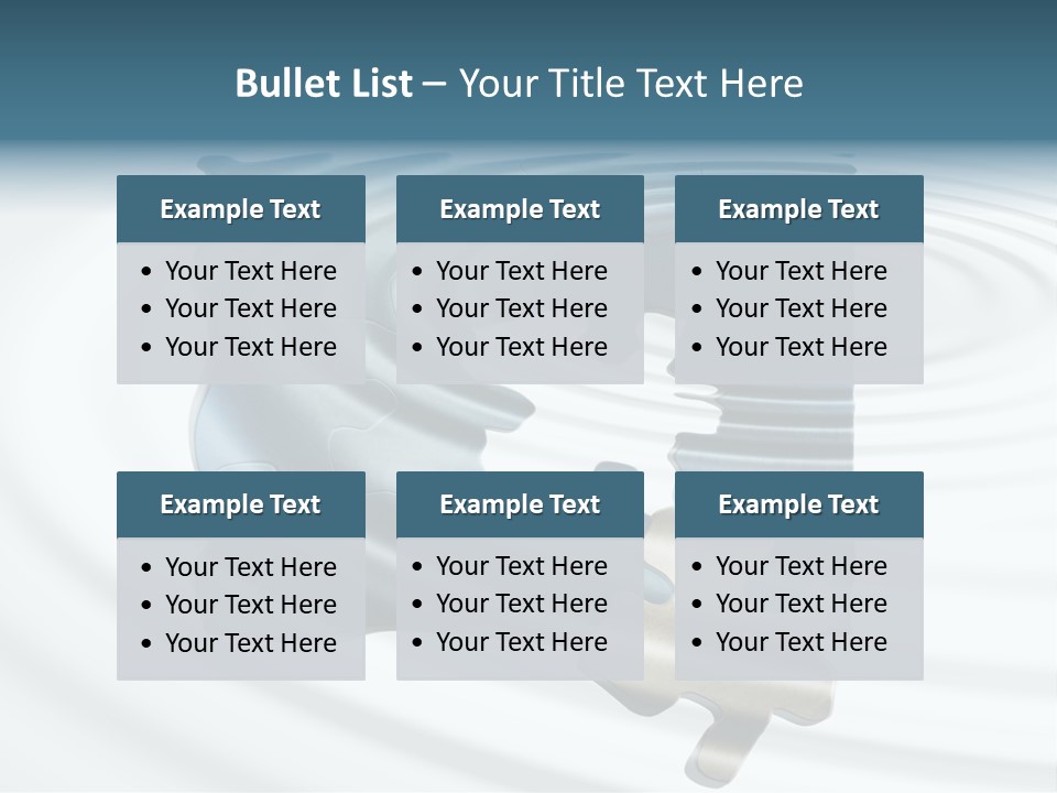 Puzzle In Water Reflection PowerPoint Template