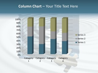 Puzzle In Water Reflection PowerPoint Template