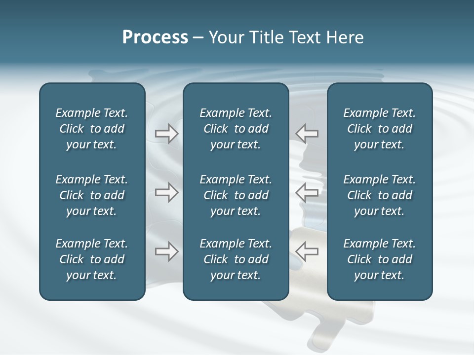 Puzzle In Water Reflection PowerPoint Template