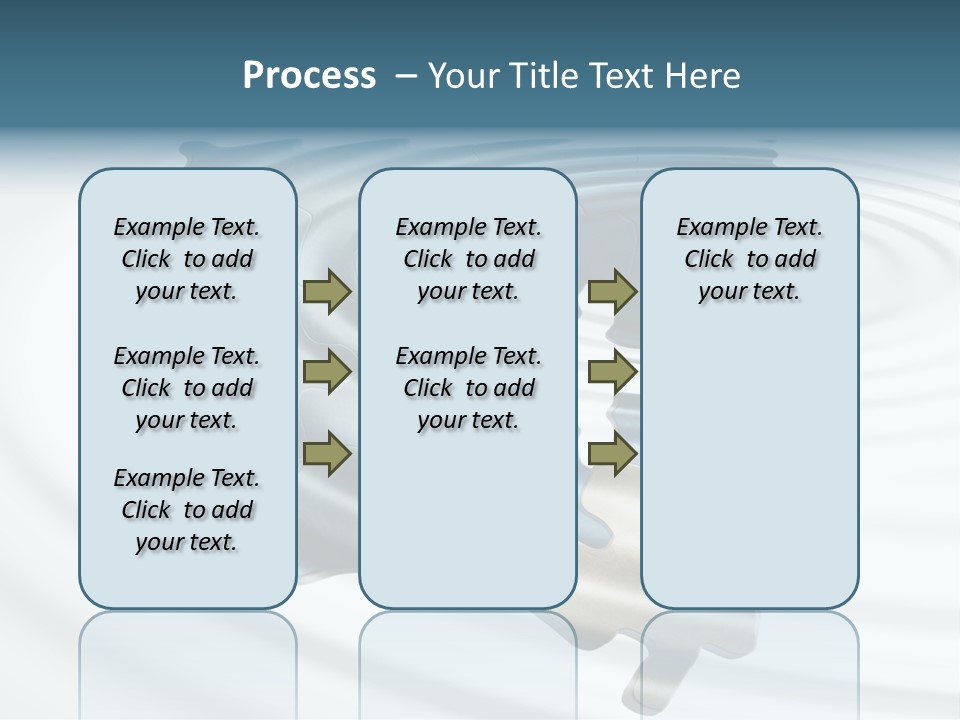 Puzzle In Water Reflection PowerPoint Template