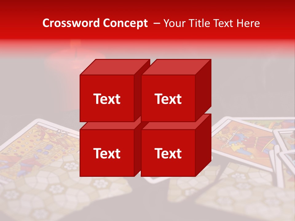 Tarot Cards And Burning Candle PowerPoint Template