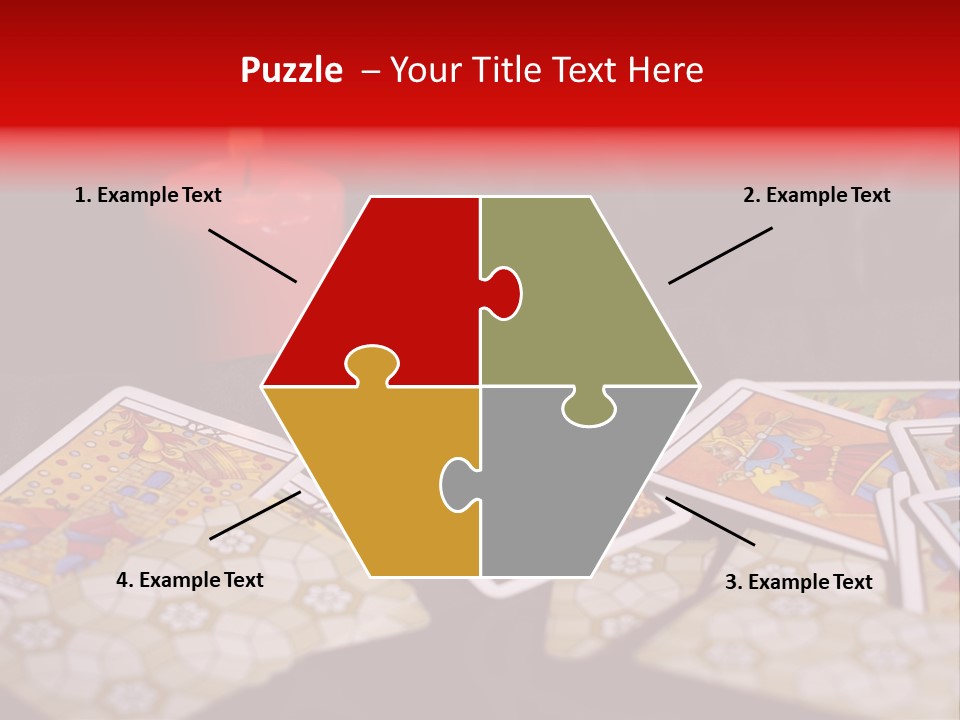 Tarot Cards And Burning Candle PowerPoint Template