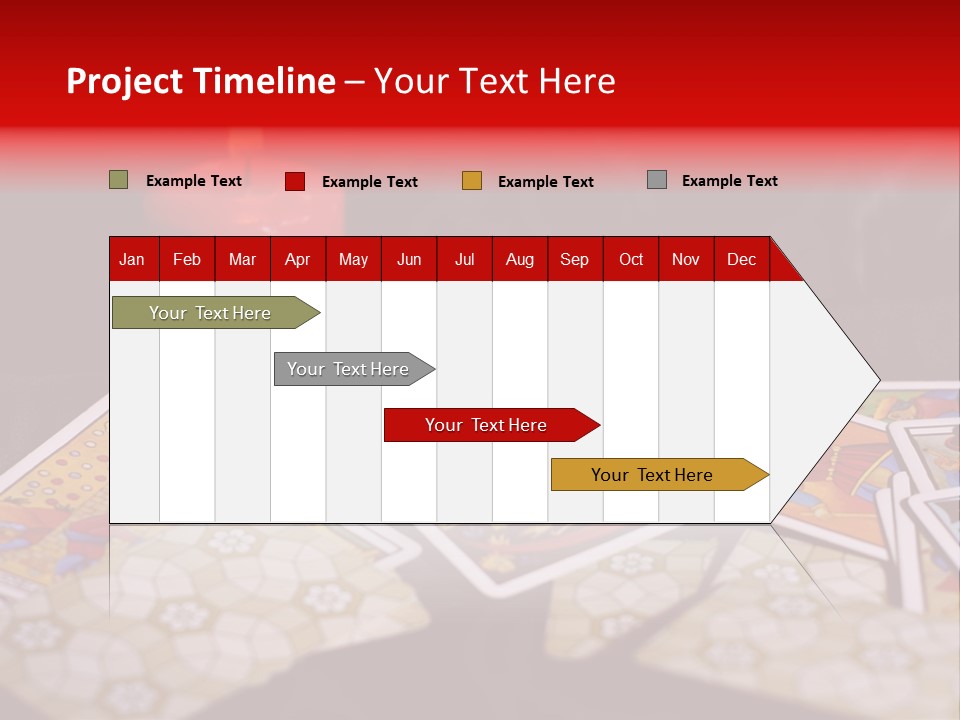 Tarot Cards And Burning Candle PowerPoint Template