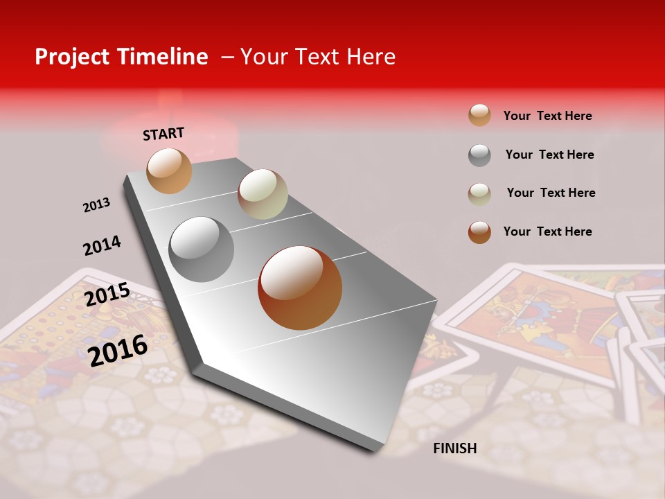 Tarot Cards And Burning Candle PowerPoint Template