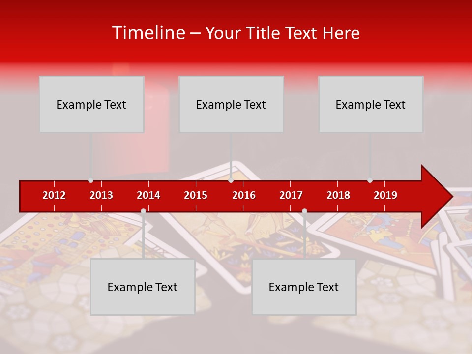 Tarot Cards And Burning Candle PowerPoint Template