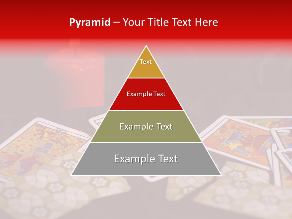 Tarot Cards And Burning Candle PowerPoint Template